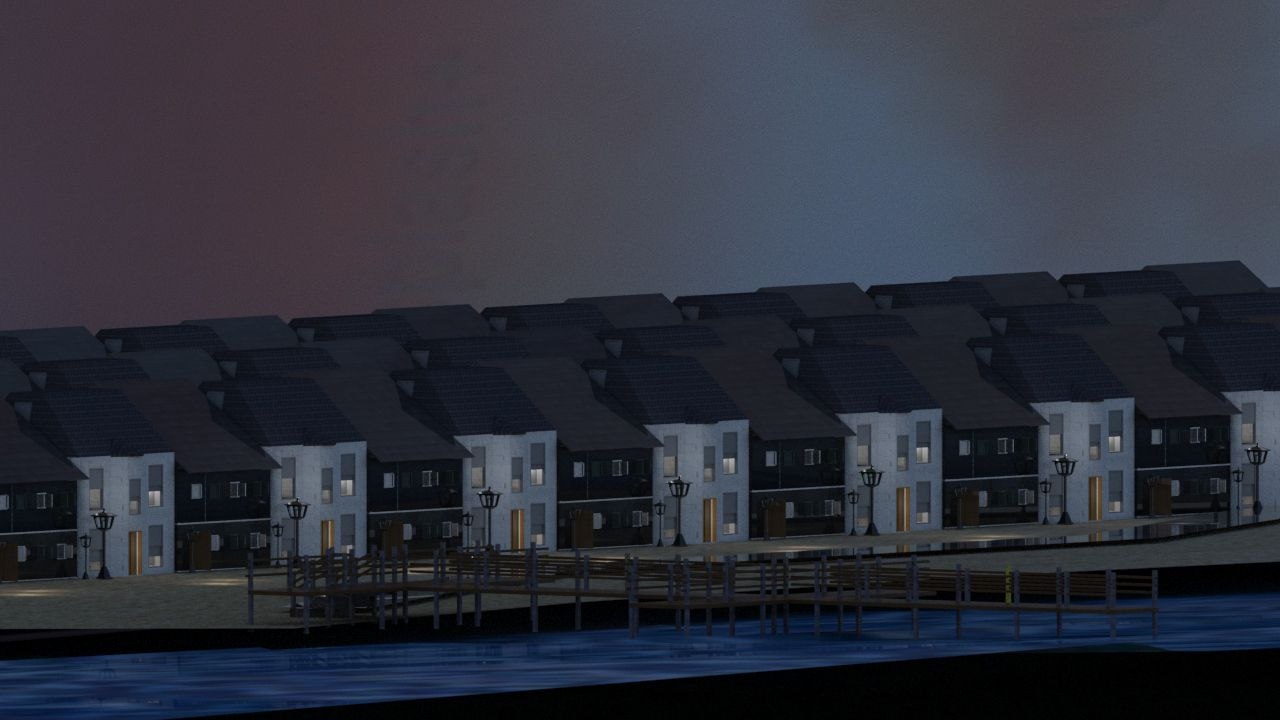Reconstrucción histórica 3D de Heligoland en Maya